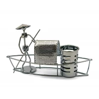 Техно-арт подставка под ручки Лодка металл (15,5х27х7,5 см)