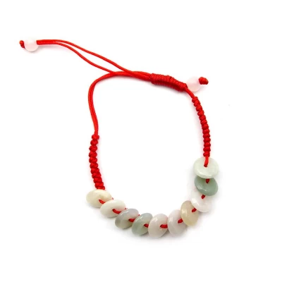 Браслет нефритовый "Монетки"  код 25083