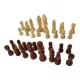 Шахматные фигуры деревянные в блистере (h фигур 3,5-7,5 см ,d 1,8-2,2 см)(3)