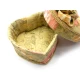 Шкатулка ткань "Сердце" (14х13х10,5 см)(69-77) код 25214