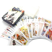 Карты игральные пластиковые Гейши (10х7,5х2,5 см)