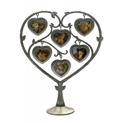 Фоторамка "Сердце" (6 фото) (23,5х20х7 см)(9902) код 25250