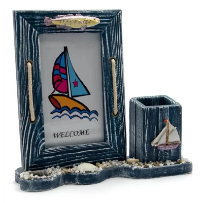 Фоторамка с подставкой для ручек Море (20х18,5х6 см)