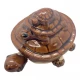 Черепашка  керамическая (шевелит лапками) (8х6х5,5 см) коричневая