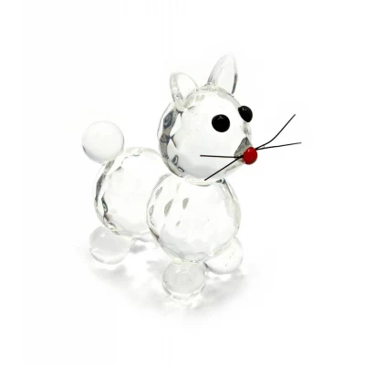 Кошка хрустальная (4,5х3,5х2см) код 25477