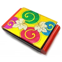 Шкатулка с зеркалом  Листья (24х16,5х6 см)(Вьетнам)