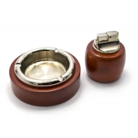 Подарочный набор (Пепепельница с зажигалкой)(19х16,5х4,5 см)