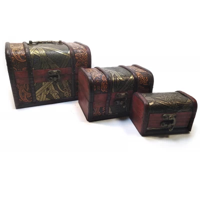 Сундучки набор 3 шт. (18х13,5х13,5см 14х9х9,5 см 10х6,5х6,5 см)C
