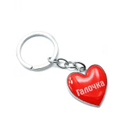 Брелок сердечко  Галочка