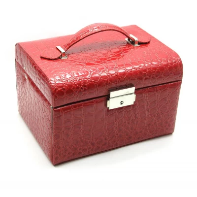 Шкатулка для бижутерии  (20,5х15,5х13,5 см)(PU-11) код 25767