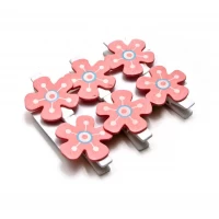 Украшалочки Цветочки прищепка дерево (н-р 6 шт) ЦЕНА ЗА НАБОР