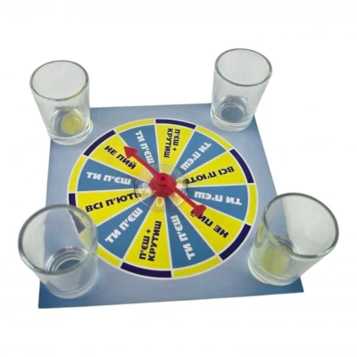 Рулетка с чарками (15х15х4 см) Рулетка с чарками (15х15х4 см)