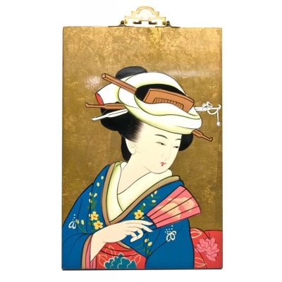 Картина на дереве Гейша(20х30 см) Картина на дереве "Японка"(20х30 см) код 2603