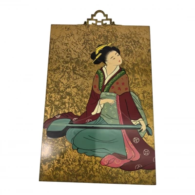Картина Гейша с музыкальным инструментом (30 х 20 х 0,9 см)