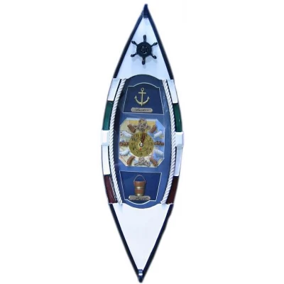 Ключница "Лодка с часами" (49,5х15х10 см)(J49615A-HM496152-BS) код 2605