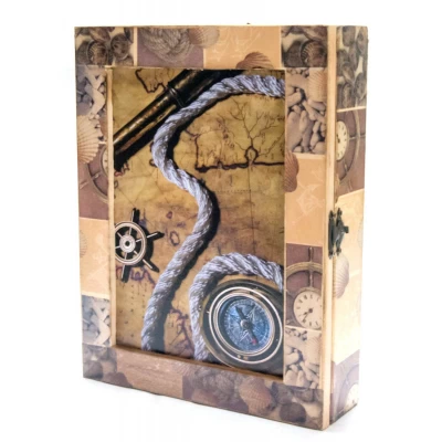 Ключница Морская массив дерева (25,5х19,5х5,5 см.) Ключница Морская массив дерева (25,5х19,5х5,5 см.)