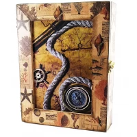 Ключница Морская тематика массив дерева (25,5х19,5х5,5 см.)