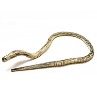 Змея-кобра деревянная черная (80 см)