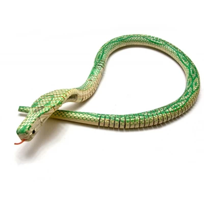 Змея-кобра деревянная зеленая (100 см)