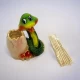 Змея с грибами подставка под зубочистки  (6х5х3,5 см)