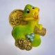 Змея с деньгами магнит на холодильник (5,5х4х4см)