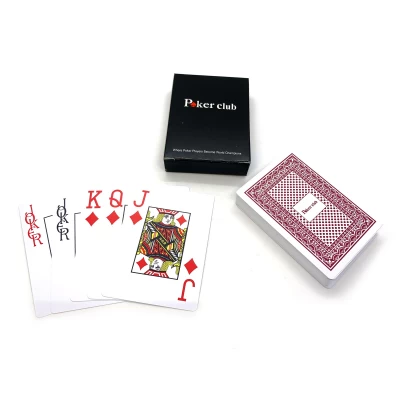 Карты игральные пластиковые красная рубашка (POKER CLUB)(9,2х6,5х2 см) Карты игральные пластиковые красная рубашка (POKER CLUB)(9,2х6,5х2 см)