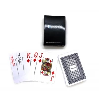 Карты игральные пластиковые синяя рубашка (POKER CLUB)(9,2х6,5х2 см)