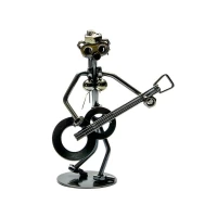 Техно-арт Гитаристка металл (18х14х7 см)