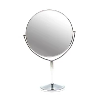 Зеркальце круглое настольное металл (d-17,5 см)(27х17,5х10 см)