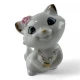 Котенок с сердечком фарфор (7х5х4 см)