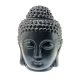 Аромалампа  Будда черная (14х9х9 см)