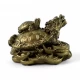 Черепаха-дракон Биси каменная крошка бронзовый (7х6х5,5см)