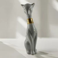 Кошка керамическая белая (23х8х6 см)