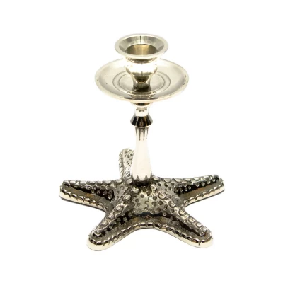 Подсвечник бронзовый "Морская звезда" (12,5х12,5х12 см) код 26604