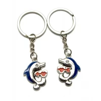 Брелоки для влюбленных (D) Дельфины (12 шт/уп)