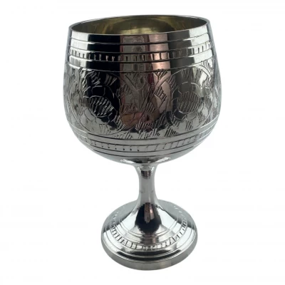 УЦЕНКА. Бокал бронзовый посеребренный (150 мл) УЦЕНКА. Бокал бронзовый посеребренный (150 мл)