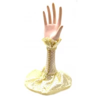 Подставка под бижутерию Рука желтая (19,5х5,5х3,5 см)