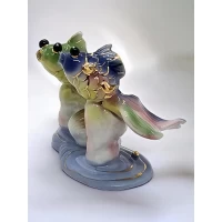 Статуэтка Золотые рыбки с ракушкой фарфор (10,5х7х5,5 см)