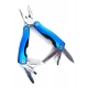 Нож-плоскогубцы с набором инструментов синий (9 в1)(7х3,5х2 см)