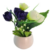 Цветы в горшке (16х7х7 см)