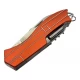 Нож складной с набором инструментов мультитул оранжевый (10 в 1)(9,5 см)