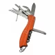 Нож складной с набором инструментов мультитул оранжевый (10 в 1)(9,5 см)