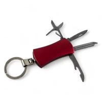Нож-брелок маникюрный набор красный (4 в 1) (10х3х1,5 см)