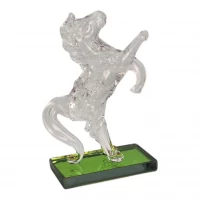 Конь хрустальный прозрачный  (7,8 х 4,7 х 2,7 см)