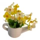 Цветы желтые в лейке (14.2х7,2х15 см)
