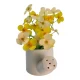 Цветы желтые в лейке (14.2х7,2х15 см)