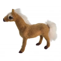 Лошадь из натурального меха (11х11х3,5 см)