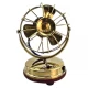 Декоративный вентилятор из бронзы, в стиле ретро, на аккумуляторе, высота 15 см