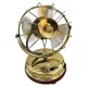 Декоративный вентилятор из бронзы, в стиле ретро, на аккумуляторе, высота 15 см