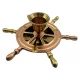 Подсвечник-пепельница Штурвал бронза (15х15х5 см)